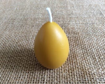 Beeswax Candle, Egg Shaped Candle, Organic Beeswax Egg Candle, Votive Candle, Pure Beeswax Candle, Organic Beeswax, Candle, Easter Candle