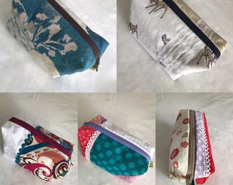 BOX POUCH, pouch, Japanese fabric, beautiful fabric, Japases fabric, ladies pouch, everyday pouch, gift for her