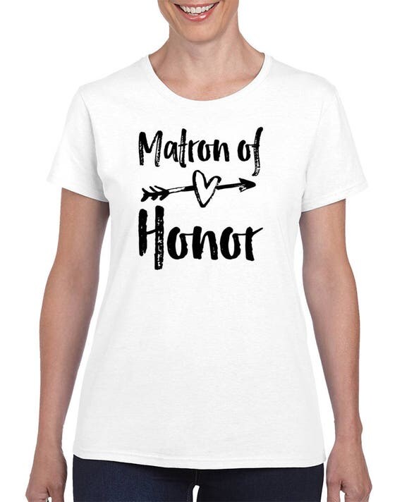 Matron Of Honor Wedding - Matron Of Honor Gifts. Matron of Honor Shirt. Bachelorette Party Shirts. Wedding Party Tees. Matron of Honor Gift.