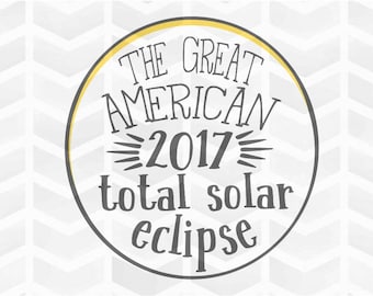 Total Solar Eclipse SVG and DXF Cut File - PNG - Download File - Cricut - Silhouette