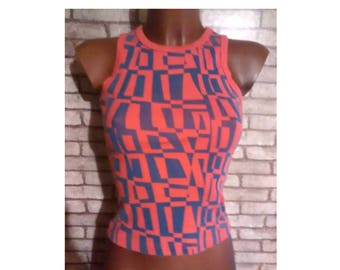 pop top, asimetric top, camiseta pop asimétrica, halter tank top