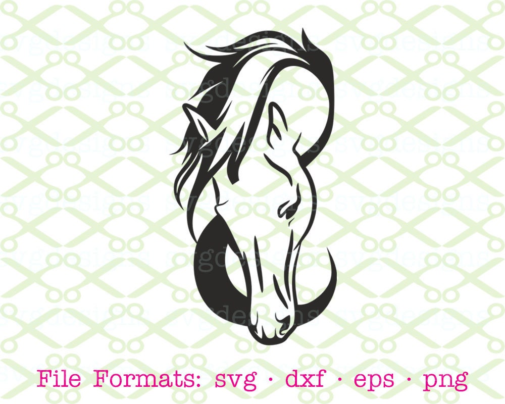 Download HORSE SVG Dxf Eps Png. Files for Cricut Silhouette