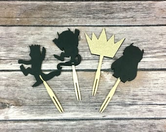 Where The Wild Things Inspired Cupcake Toppers, Wild One, Cupcake Toppers, Baby Shower, Birthday Decor