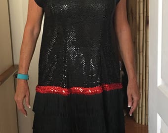 Ladies roaring 20's flapper dress