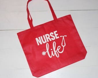 Nurse, Nurse Bag, Nurses Bag, Canvas Bag, Canvas Tote
