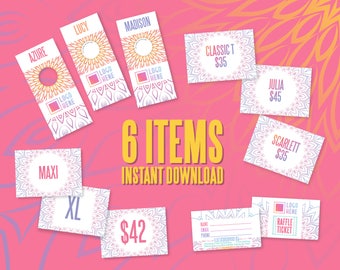 LULA Instant Download Pack, FB Album Covers, Style Rack Dividers Mandala, Style Cards, Size Cards, Price Cards, Raffle, For Fashion Retailer