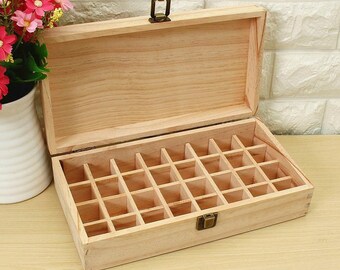 32 Holes Wooden Box for Essential Oils