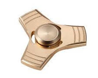 Metal Finger spinner GOLD color. Fast fidget spinner. Antistress toy. Toy for ADHD children's and adults.