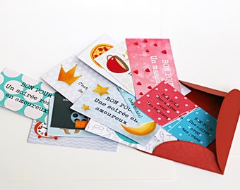Lot de 14 "Bons pour" - Spécial Couple- Cadeau original pour son amoureux(se) !