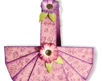 Labor Day Sale: Spellbinders Shapeabilities Die D-Lites - Floral Picnic Basket S6-108