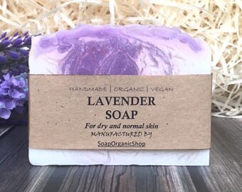 Soap lavender Dry skin soap Organic soap Homemade soap Artisan soap Mother gift All natural soap Essential oil Soap Vegan Moisturizing soap
