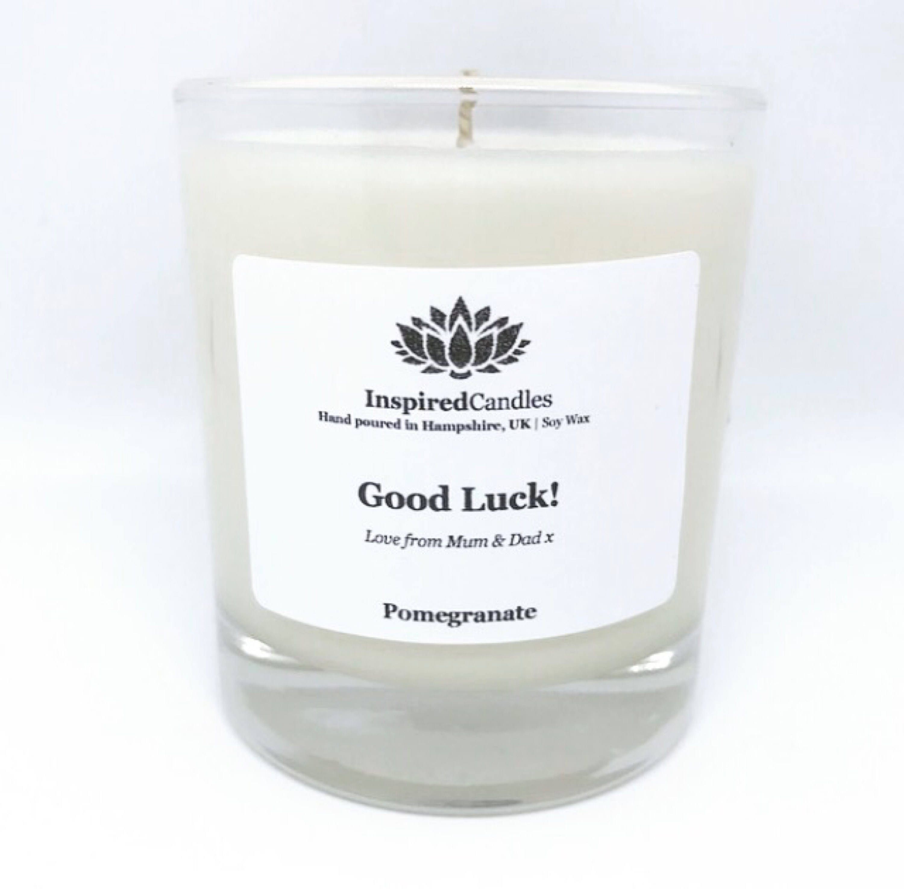 Good Luck Good Luck Candle Personalised Candle Scented