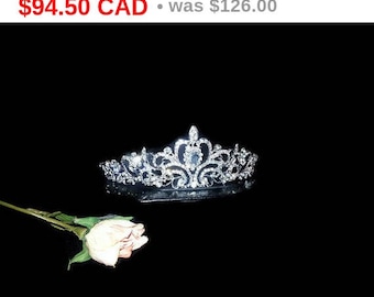 Bridal Tiara Crystal Heart Tiara - Royal Tiara, Swarovski Bridal Tiara, Crystal Wedding Crown, Rhinestone Tiara, Wedding Tiara, Crown