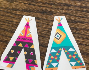 Serape TeePee Vinyl Decal