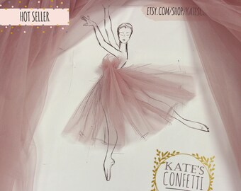 171 Dark Blush Soft Luxury Tulle Fabric, Tulle Material, Wholesale Tutu Fabric, Tulle Fabric for Tutus - 3m width