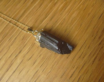 Tourmaline and gold necklace