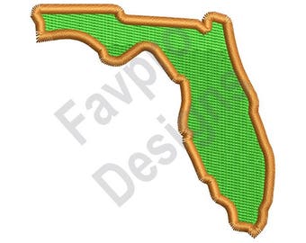 State Of Florida - Machine Embroidery Design