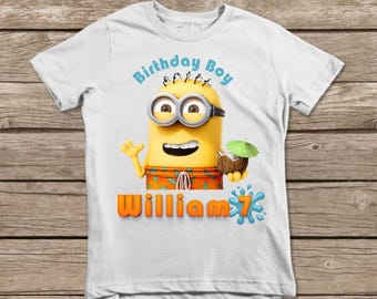 Minions Birthday Shirt, Minions Iron On, Minions Iron On Transfer Shirt, Printable Personalized Birthday Shirt, Digital Image