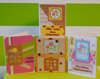 Handmade Greeting Cards - Spring - handcrafted unique pieces for lovers of summer and sunshine - Doodlebug Design"Hello Sunshine"