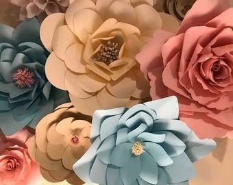 Giant paper flowers for archway or backdrop or to make any special occasion extra special.