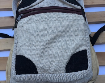 Handmade Hemp School College Travel Gym Yoga Club Sports Laptop Backpack(Free Shipping USA)