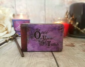 Fairytale Once Upon A Time Luxury Wedding Ring Box / Fairytale Wedding/ Book Inspired Ring Box