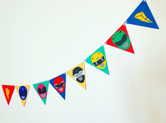 Power ranger banner Power ranger party banner