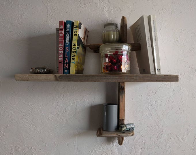 Driftwood shelf