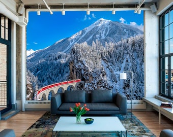 Mountain Wall Mural mountain wall mural | etsy Mountain Wall Mural mountain wall mural | etsy