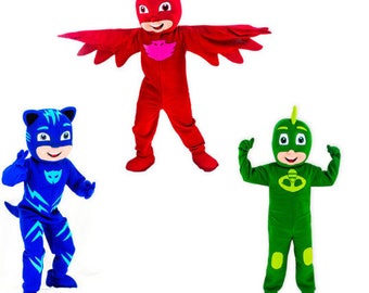 3 x PJ Masks Style Mascot Costumes