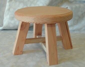 Homemade unfinished Plant Stand, Mini Stool, Small Stool, Made of Pine, Sanded, Ready to Sand or Stain