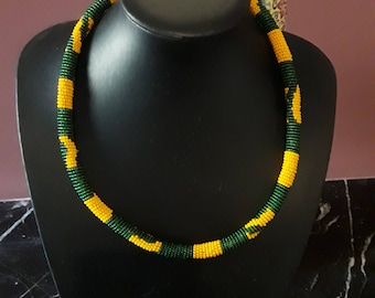 Necklace / necklace beaded South African art