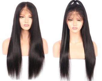 Brazilian Straight Lace Front Human Hair Wig Versatile