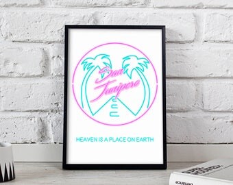 San Junipero poster, Black Mirror poster, San Junipero art, San Junipero print, Black Mirror print, Black Mirror art, Gift poster