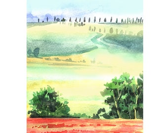 Landscape Watercolour Painting Q23