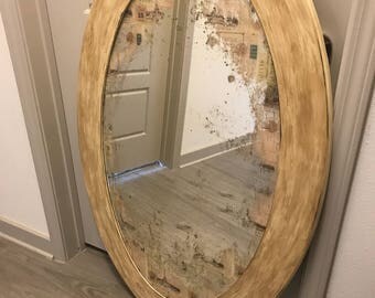 Antiqued french mirror