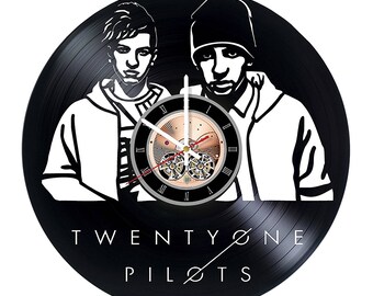 Twenty one pilots Vinyl Record Wall Clock gift idea wall art decor