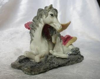 Pegasus and Child resin collectible figurine