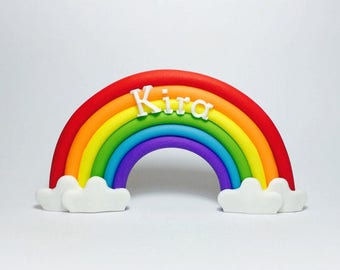 Fondant Rainbow Cake Topper