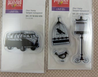 Assortment of small scrap clear stamps