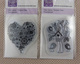 Assortment of small scrap clear stamps