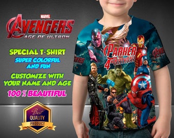 Avengers Birthday Shirt, avengers Custom Shirt, Personalized Avengers Shirt, Avengers family shirts, Birthday t-shirts Disney Family