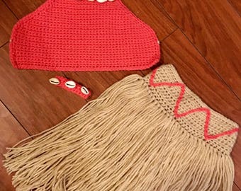 Crochet Moana Costume, Moana Costume, Moana Outfit, Toddler Moana Costume, Child Moana Costume, Moana Birthday, Moana Party