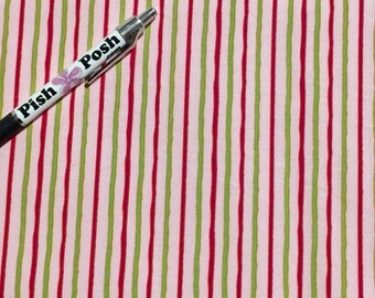 Pink Green Stripe Fabric | Etsy