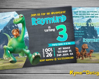 Good Dinosaur Invitation, Good Dinosaur Birthday Party, 5x7 Printable Card, Birthday Invitation, Birthday Card, Good Dinosaur Party