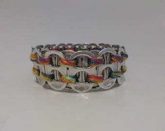 Rainbow Ring-pull Bracelet (Medium)