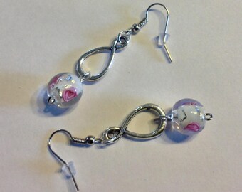 Roses bouquet earrings