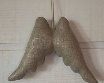 Gold linen Angel wings (n ° 2)
