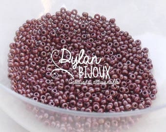 'purple Burgundy' Pearly seed beads 10 gr ⌀ 2.3 mm 10/0