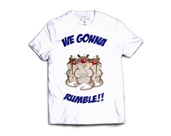 Ready to Rumble streetwear graphic tee handmade cotton tee